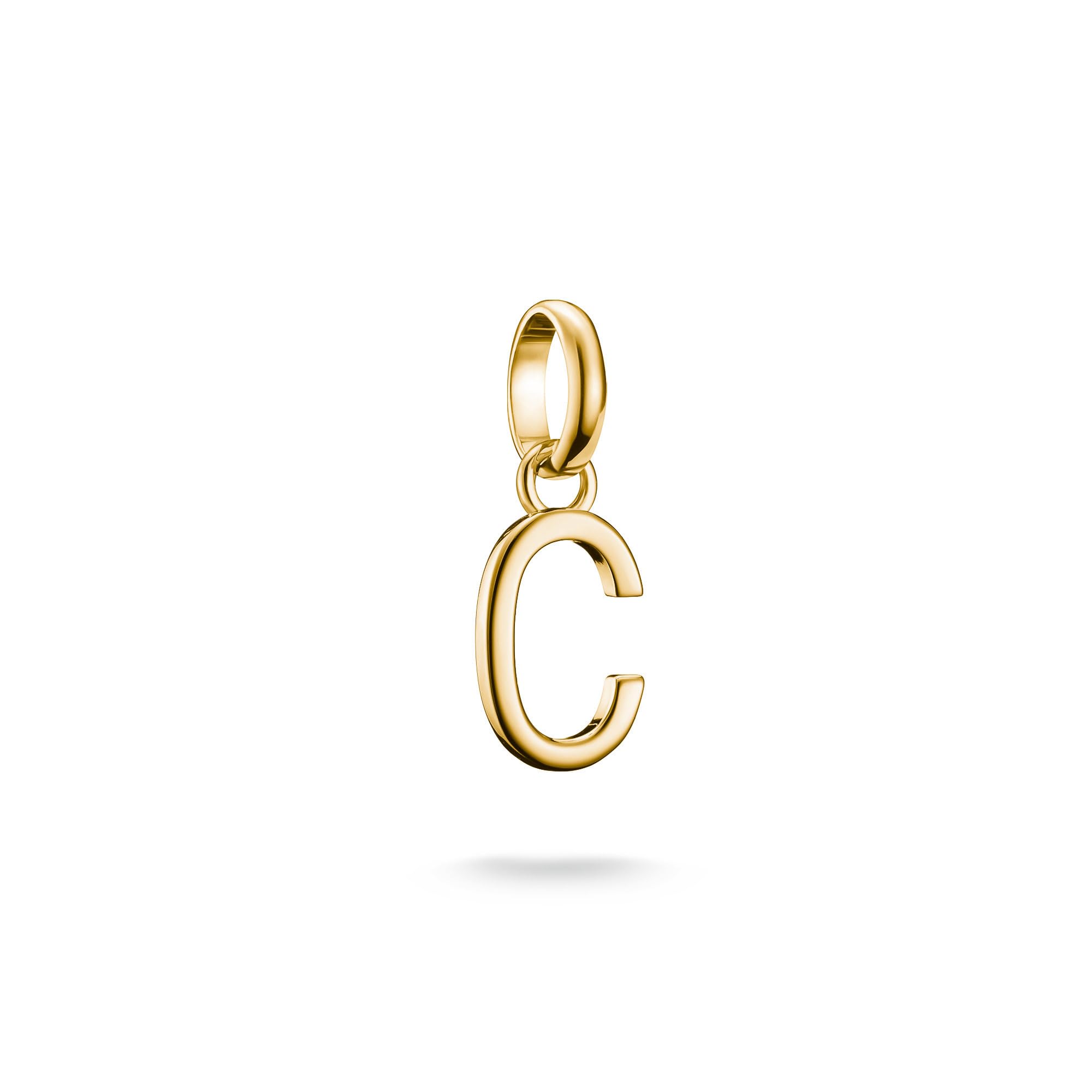 THOMAS SABO Charm Club Connect Gold Plated Letter C Charm CC1209-413-39