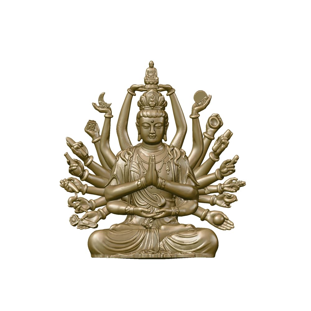 仏像立像 木彫 千手観音菩薩立像 供養品 風水開運 祈る厄除｜ホビー 