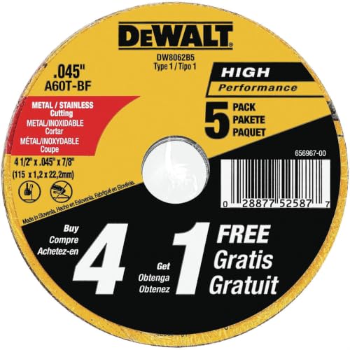 DEWALT DW8062B5 Cut Off Wheel