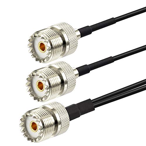 image for Superbat SO-239 Splitter Cable SO239 to Dual SO239 Low Loss Splitter C