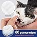 Hopzzy Dog Ear Wipes, Eye Wipes for Cats, Dog Tear Stain Remover Wipes, Pet Eye Wipes for Discharge and Crust (60pcs)