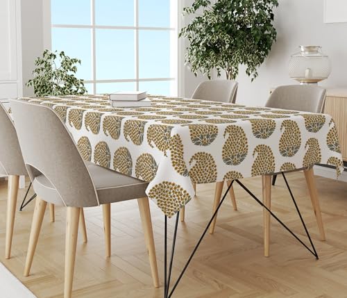 Trance Home Linen Premium Cotton Dining Table Cloth 4-6 Seater |P...