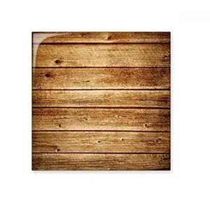 DIYthinker Tan Wood Retro Irregular Perforation Stripes Illustration Pattern Ceramic Bisque Tiles for Decorating Bathroom Decor Kitchen Ceramic Tiles Wall Tiles Small Multi