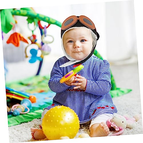 Kids Warm Cartoon Pilot Hat Fleece Lined Stylish Winter Cap for Boys and Girls for Outdoor Activities Black4