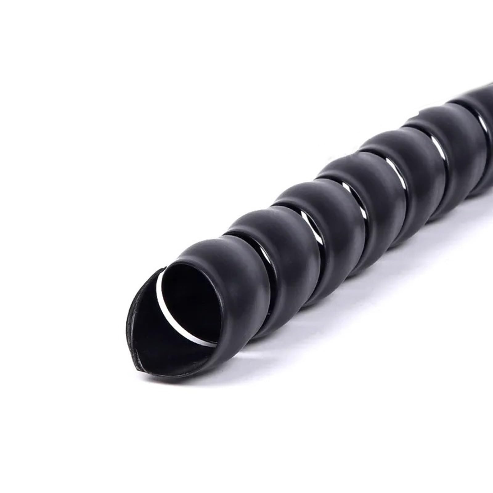 manga de cable espiral, Línea de bobinado envoltura en espiral Flexible 3 metros, protección tubería manga 8mm a 16mm, antidesorden(Black,ID 16mm)