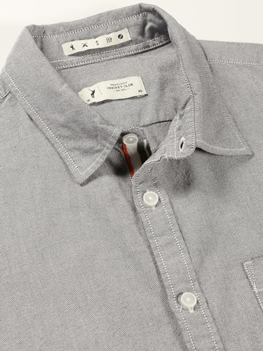 Image of Thomas Scott Men's Cotton Casual Shirt | Regular Fit | Soft & Breathable Fabric | Stylish Everyday Wear for Work, Travel & Outings