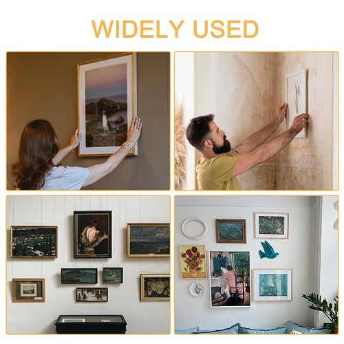 Image of 314 pcs Picture Hanging Kit, Picture Hanger Set, Heavy Picture Hanging Hooks for Drywall, Metal Picture Hooks with Nails, Hanging Wire Sawtooth etc