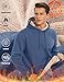 KEFITEVD Pullover Hoodie Herren Winter Thermofleece Hoodies Warme Dicke Wollmäntel Herren Sportliche Sweatshirts Weiches Fleece Kapuzen Sweatshirts