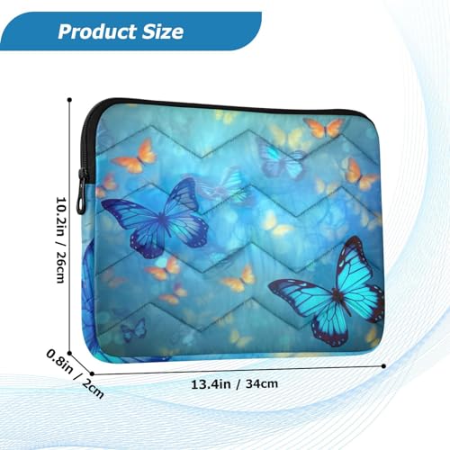 Funda para laptop 13-14 pulgadas azul impermeable y a prueba de golpes miniatura 3