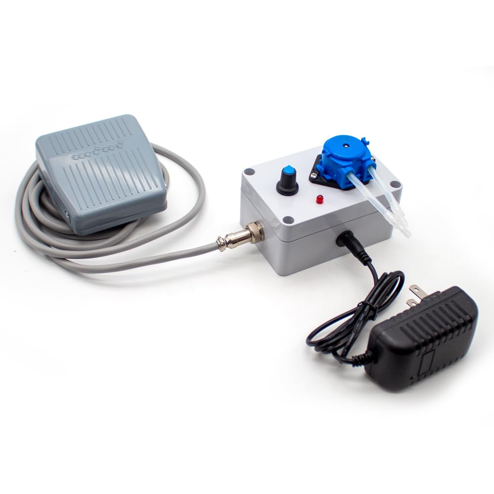 Pompe Péristaltique Miniature, Pompe Auto Amorçante de Qualité Alimentaire, Pompe Doseuse à Circulation de Laboratoire, Réglable Avec Interrupteur Au Pied 10-70ML/MIN