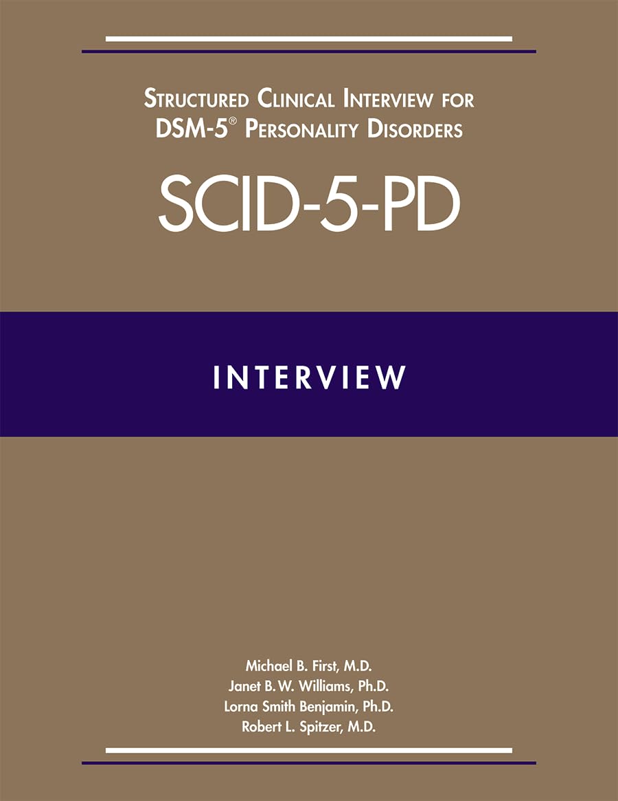 User's Guide for the Structured Clinical Interview for DSM-5® Disorders―Clinician Version (SCID-5-CV)