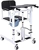 Patient Lift Transfer Chair, Patient Lift Wheelchair for Home,Lightweight Bedside Bathroom Wheelchair for Caregivers Elderly Living (Style)