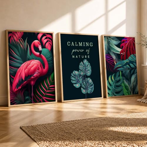 Image of kotart Painting for Wall Decoration - Modern Art Wall Decor Framed Painting for Living Room Bedroom - Framed Wall Posters /Paintings with Frame Set of 3 (Art 7, 10x13 inch)