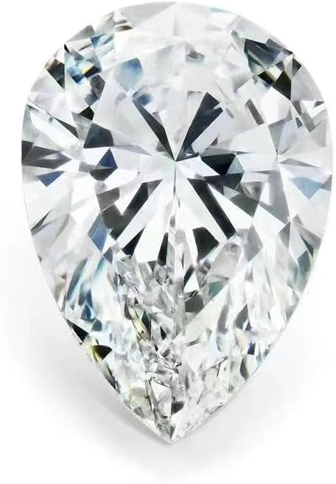 Pear Shape White D Color Moissanite Gemstones VVS1 Clarity Simulated Diamond Moissanite Loose For Jewelry Making