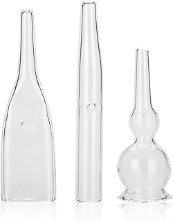 3pcs Vacuum Glass Tube Kit, Blackhead Removal Facial Suction Pore Vacuum Cleaner for Face Cleanser Blackhead Removal Machine Microdermabrasion Machine Accessories