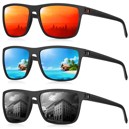 CIFOYA Polarized Sunglasses for Men Women, Square Sun Glasses for Driving Fishing Golf Lightweight...
