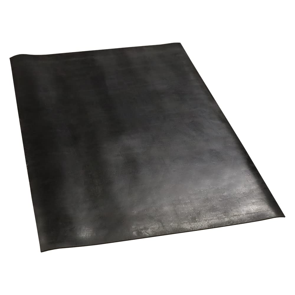 Nitrile Commercial Grade Rubber Sheet, Black, 60A, 0.125" x 24" x 36"
