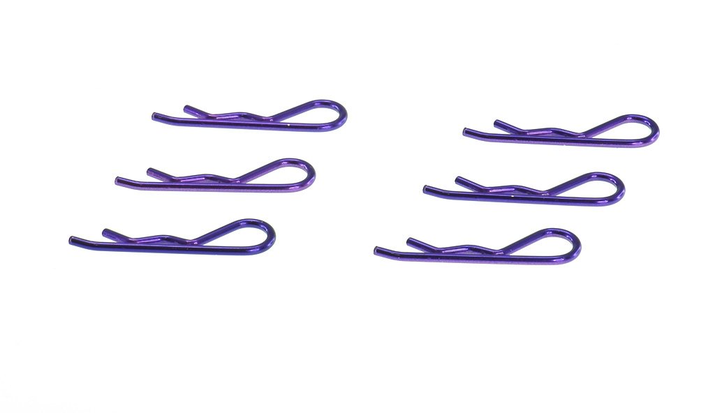 EDS Racing Products Body Clips for 1/8 Scale (Metallic Purple) (6pcs)