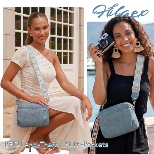 Image of Crossbody Bag for Women Vegan Leather Handbag Purse Anti Theft RFID