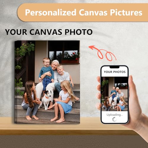 Personalized Photo Canvas Wall Art, Custom Canvas Prints with Your Photos,Ready to Hang, Ideal Housewarming Wedding Birthday Gift for Family Friends (HORIZONTAL PHOTO, 20" L x 16" W) - Image 5