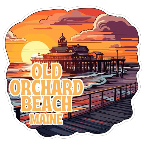 Old Orchard Beach Maine Sticker 4 Inch Waterproof Vinyl Decal ID44990