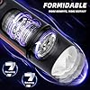 Male Masterburbatar Hands Free Blowjobob Machine for Man Pocket Puzzy Tight Automatic Male Mastusbafor with 7 Vibration Thrusting & Rotating Modes, Masterbuters Viboators Toys Sleeve Hoodies 7QP05 #1