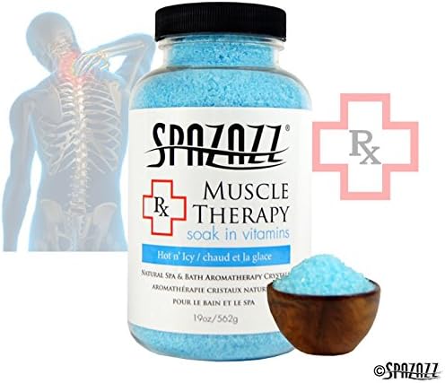 Spazazz SPZ-601 RX Therapy Crystals Container Bath Minerals, 19-Ounce, Muscular Therapy Hot N' Icy