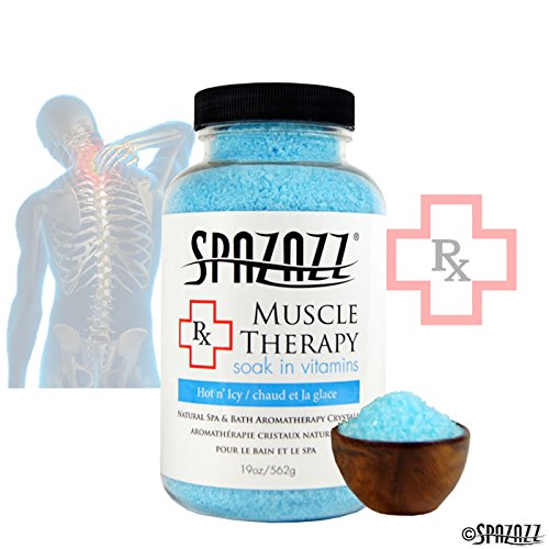 Spazazz Spz-601 Rx Therapy Crystals Container Bath Minerals, 19-Ounce, Muscular Therapy Hot N' Icy #TOP3