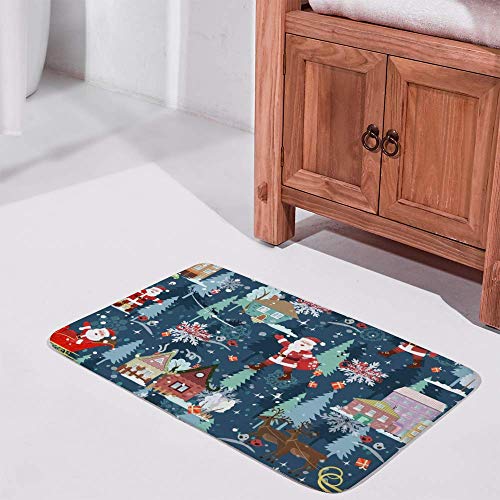 Tapis de bain absorbant en mémoire de forme et velours lavable machine 36x61cm - 3
