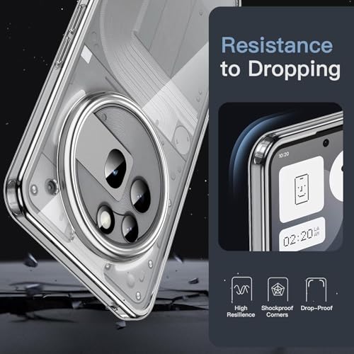 Image of REALCASE Silicone Nothing Phone 3A Pro 5G Back Cover Case | Scratch Resistant Protective Crystal Clear Transparent | Bumper Back Cover Case for Nothing Phone 3A Pro 5G