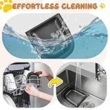 Automatic Cat Feeder,Cat Feeder Automatic With 48H Timer,350ML CaT Food Dispenser for Wet or Dry Food,AutoMatic Pet Feeders for Cats Small Dogs,CAt Timer Feeding Bowl Timed Feeding Station (LARGE C) - Image 4