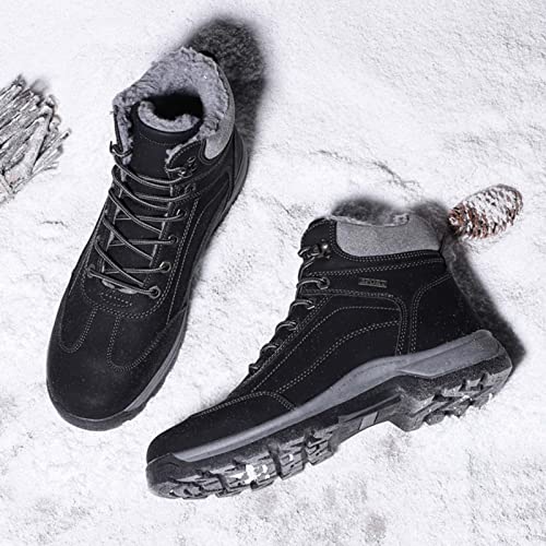 Winterschoenen voor heren, warm, waterdicht, outdoor, trekking, wandelschoenen, veters, antislip, outdoor winterlaarzen - Image 7