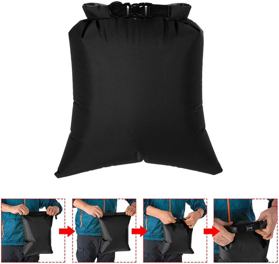 Lixada Bolsas Secas Impermeables, paquete de 3/5/6 con capacidad total 16 litros - Bolsas impermeables ligeras con cierre de enrollar para actividades al aire libre como kayak, camping, senderismo y deportes acuáticos miniatura 3