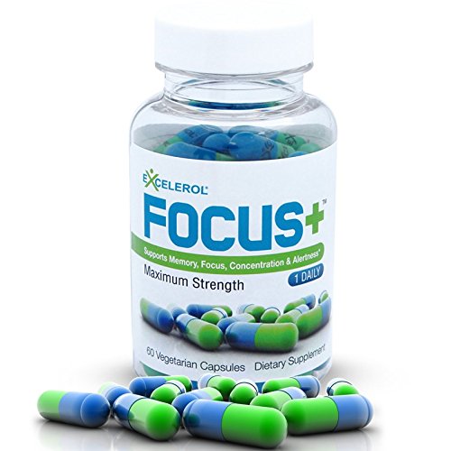 Excelerol Focus Plus Brain Supplement Capsules, 60 Count