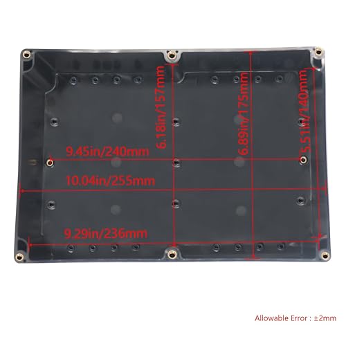 Miniatura 17 de Project Box - Caja de conexiones impermeable IP65, cajas eléctricas de plástico ABS, caja electrónica para proyectos de bricolaje, caja de Negro