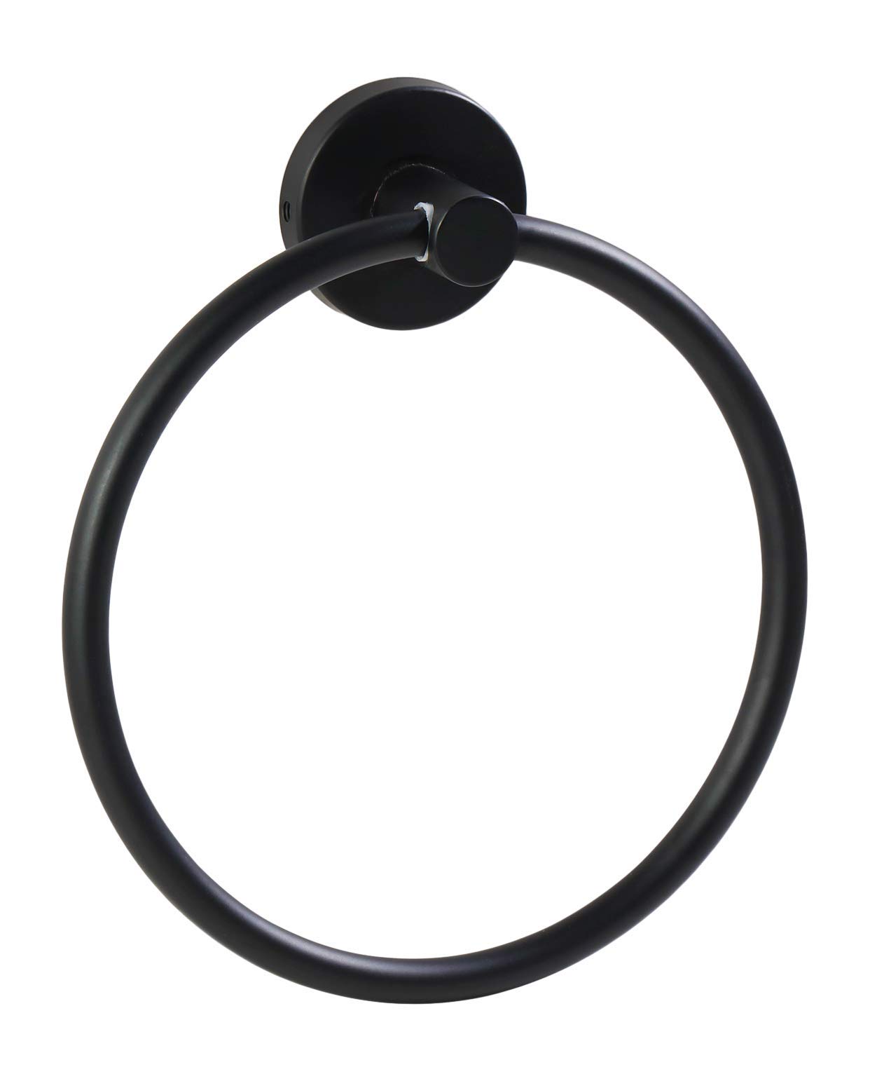 Scaldasalviette esclusivo in acciaio inox | Portasciugamani da bagno Portasciugamani ad anello (Acciaio Inossidabile (Nero))