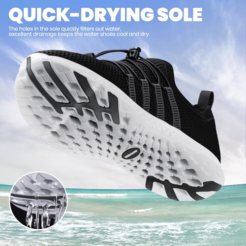 Image of SEEKWAY Mens Womens Water Shoes Quick Dry Aqua Shoes Barefoot for Beach Surf Hiking Pool Water Sports