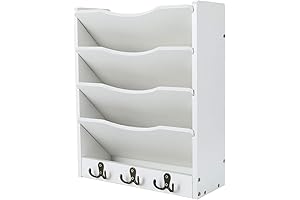 PAG 5-Tier White Wall Organizer