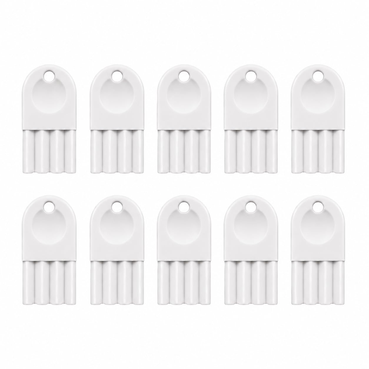 Bulk pack of Waffle Dispenser Keys - Compatiable with Leonardo Versatwin, San Jamar and other toilet paper and towel dispensers. (10)