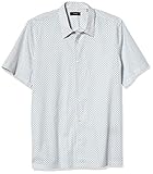 Theory Men's Irving Short Sleeve Witan Print Button Down Shirt, King Journal Multi, X-Large