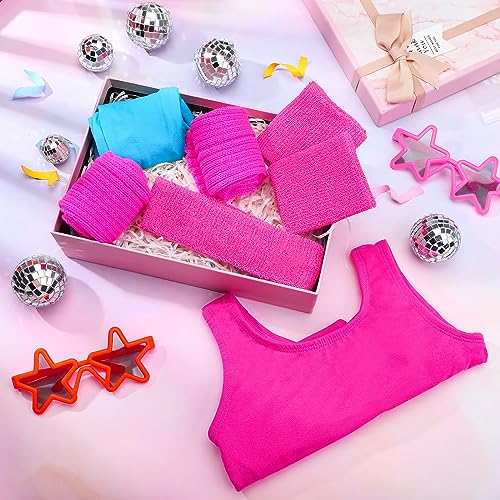Disfraz Infantil 80s Workout para Niñas miniatura 6