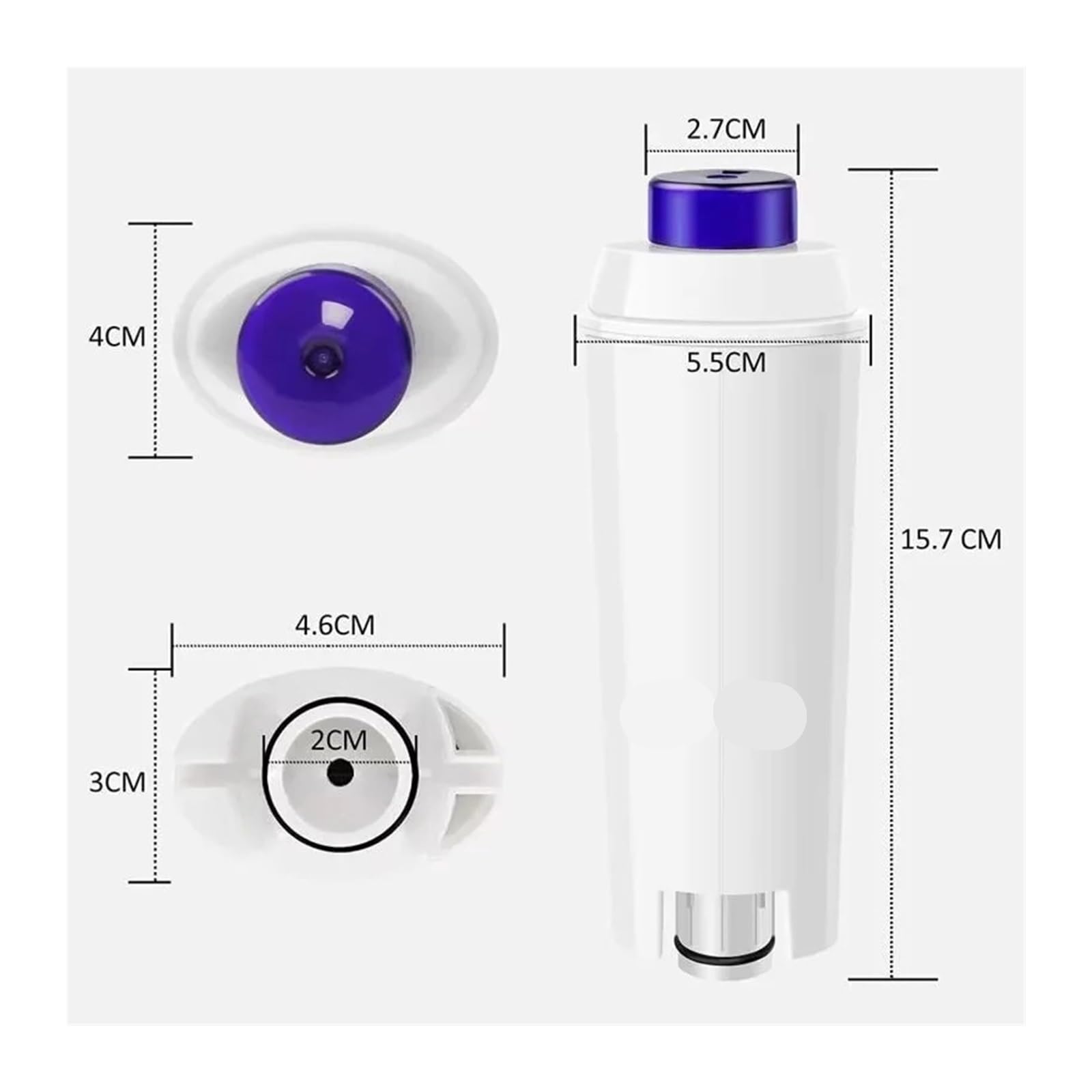 Filtro De Agua Suave, Compatible Con Delonghi,