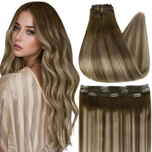Full Shine Ombre Clip in Extensions 18 Inch 3 Pcs 60g
