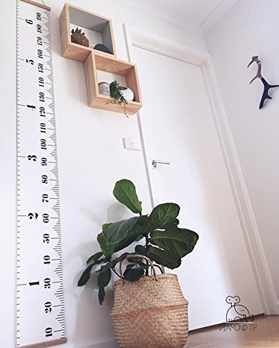 Miaro Kids Growth Chart, Wood Frame Fabric Canvas Height Measurement Ruler From Baby To Adult For Child's Room Decoration 7.9 X 79In #TOP2
