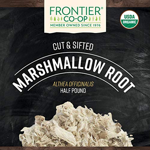 Frontier Co-op Organic Marshmallow Root, 8-Ounce Bulk, Wellness Recipes, Beverages, Skin Care, Gluten Free, Kosher