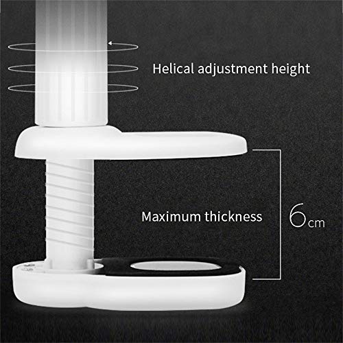 Lampe de bureau LED tactile dimmable avec pince luminaire de table flexible USB