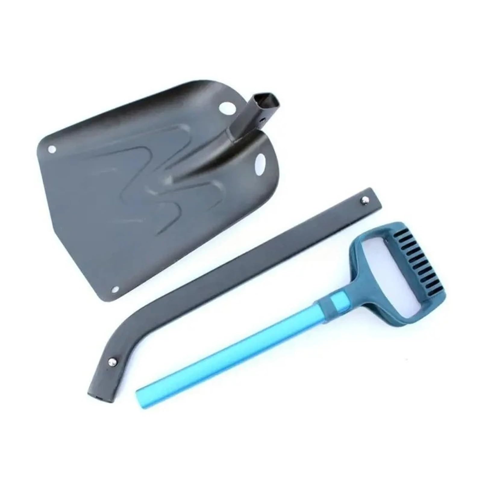 Genérico Pala Nieve Plegable Aluminio, Maletero Coche