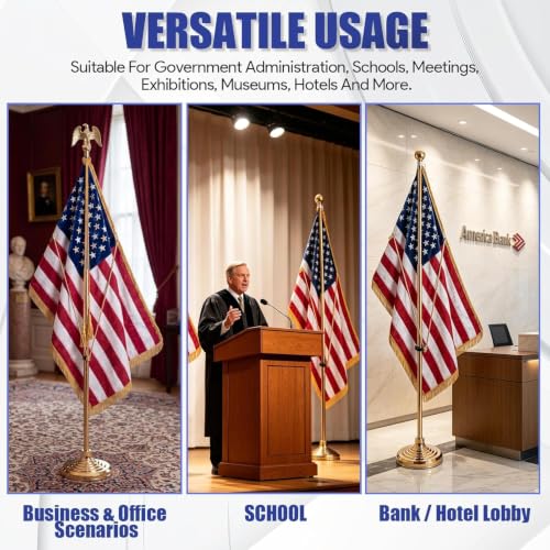 BBTEQEKN 8 Pack Flag Spreader, 19.3 in Indoor Flag Pole Display Holders by BBTEQEKN - Image 7