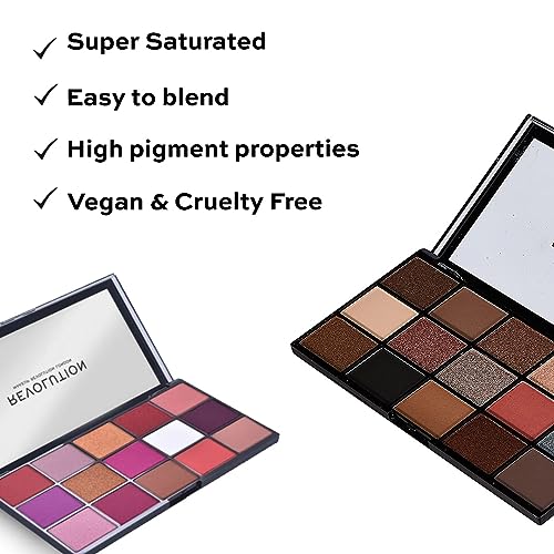 Makeup Revolution Eyeshadow Palette, Long wearing and Easily Blendable Eye with Shimmary & Matte finish, Reloaded Combo II - 33 g - Image 2