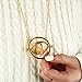 RandJ Hermione Rotating Time Turner Necklace Gold Hourglass Jewelry Presents